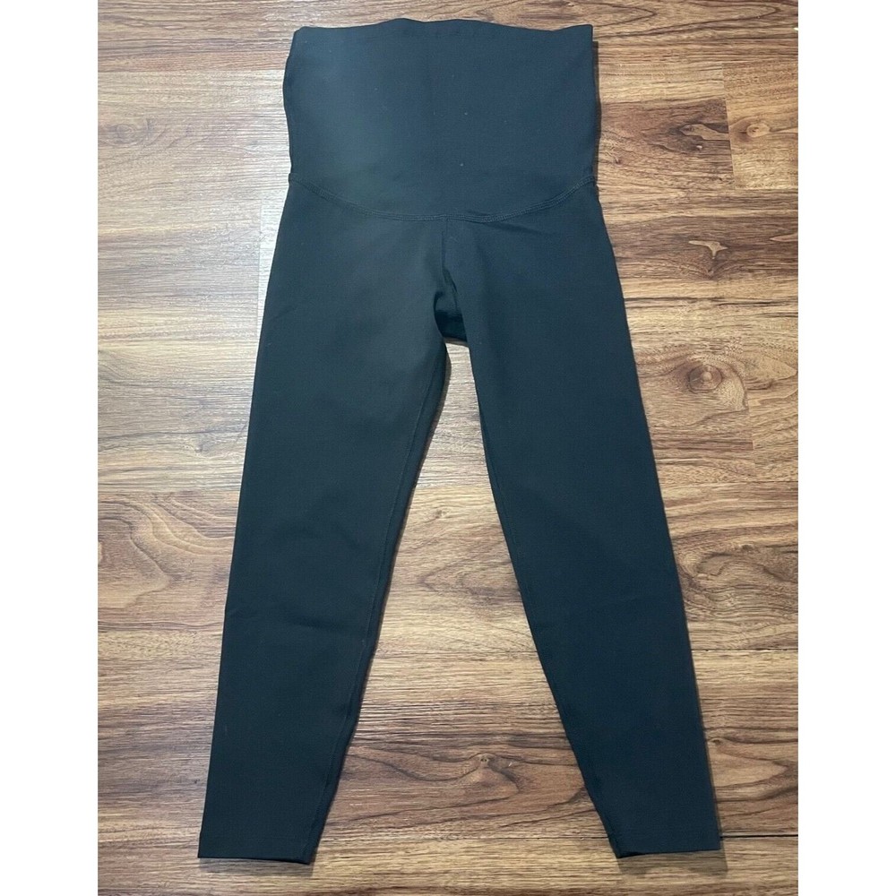 Beyond The Bump By Beyond Yoga Womens Maternity Leggings Size M Black Stretch